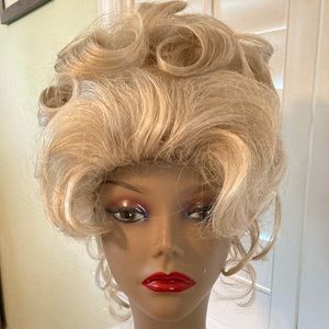 Beautiful Blonde Up-Do Wig